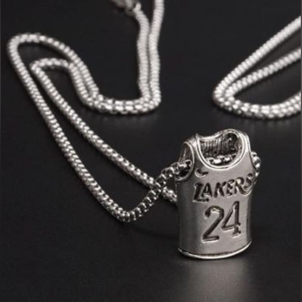 Lakers 24 Jersey Pendant Necklace - Picture 6 of 7